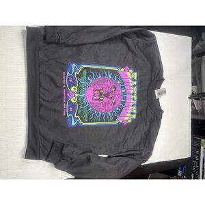 Carlos Santana Graphic Sweatshirt Women's Size L Woodstock 1969 New York